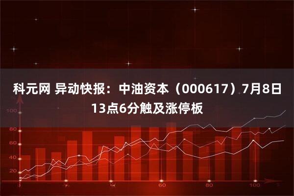 科元网 异动快报：中油资本（000617）7月8日13点6分触及涨停板