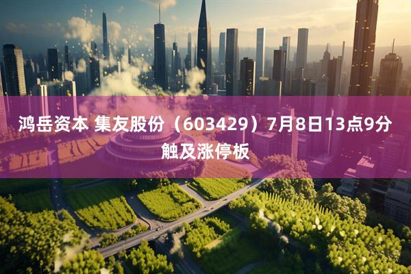 鸿岳资本 集友股份（603429）7月8日13点9分触及涨停板