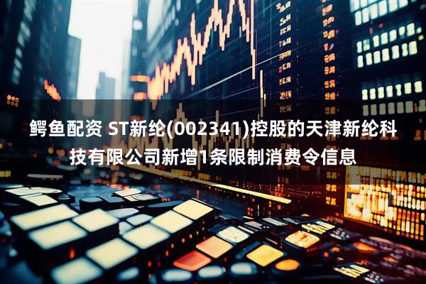 鳄鱼配资 ST新纶(002341)控股的天津新纶科技有限公司新增1条限制消费令信息